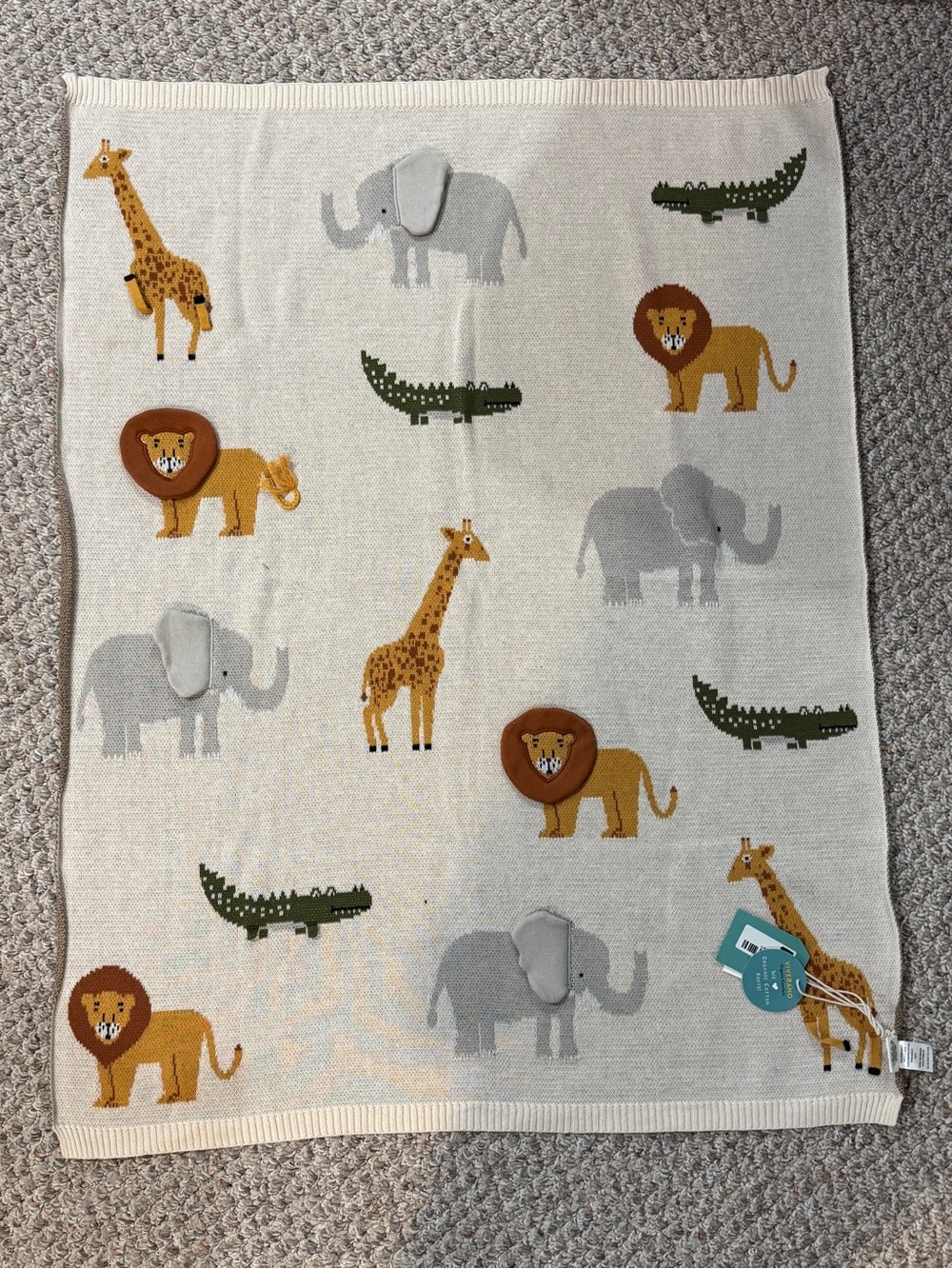 Safari Animals Baby Blanket